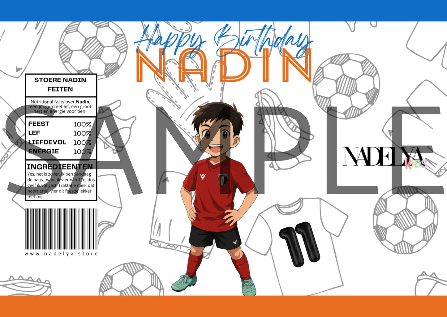 Print & Party PDF birthday wikkel gepersonaliseerd