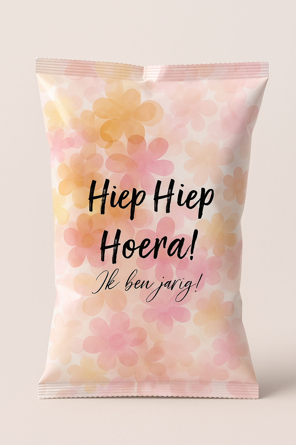 Bloemen Hiep Hiep Hoera, ik ben jarig! Birthday bag | vanaf 20 stuks