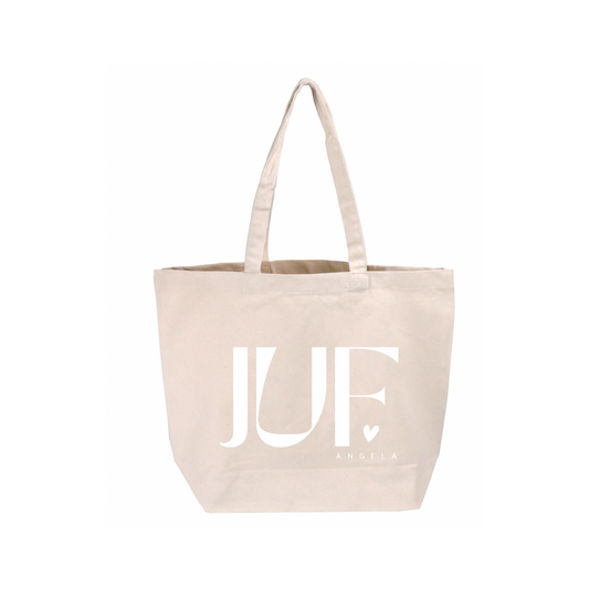 Shopper Juf gepersonaliseerd met naam