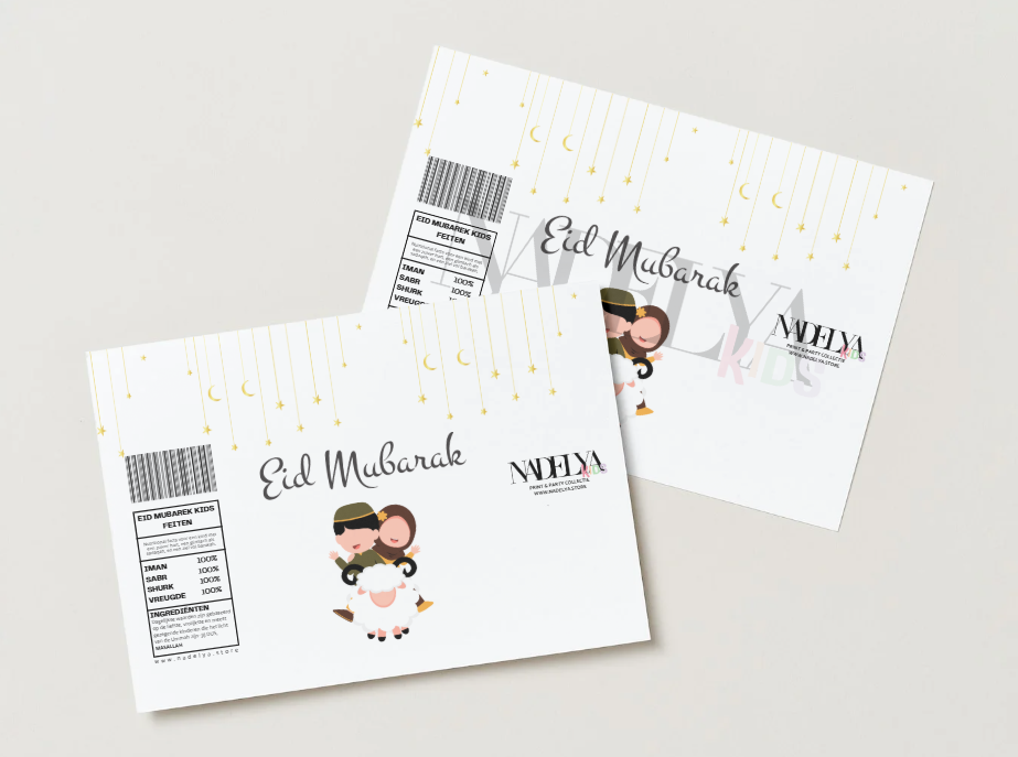 Jongen en Meisje, Eid bag wikkel | Print & Party
