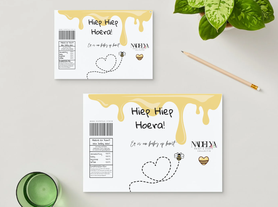 Babyshower hommel wikkel | Print & Party