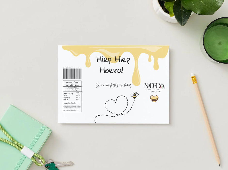 Babyshower hommel wikkel | Print & Party