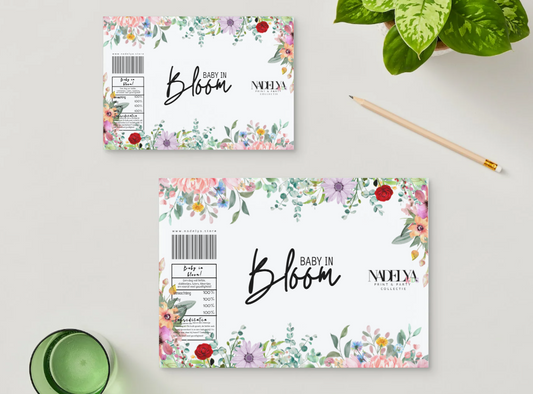 Babyshower baby in Floral Bloom | neutraal  Print & Party