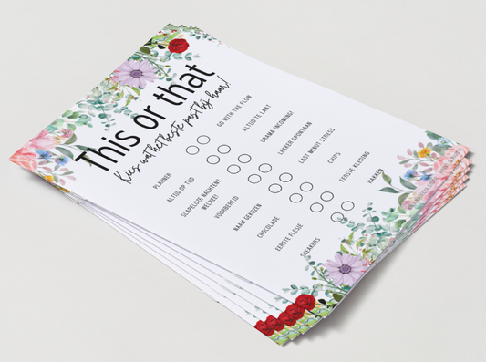 Babyshower spellen Floral Bloom | Print & Party