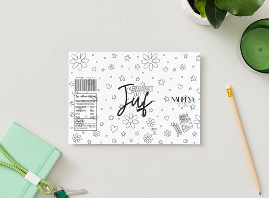 Juf wikkel vrolijke kleurplaat | Print & Party