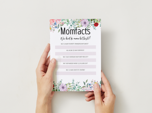 Babyshower spellen Floral Bloom | Print & Party
